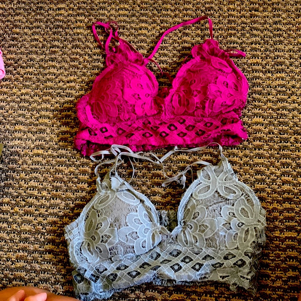 Lot of 2 padded bralets
